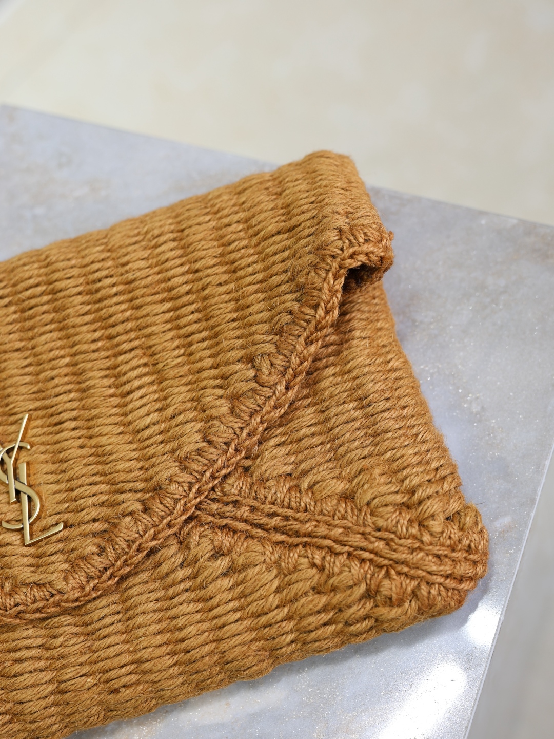 Bagsaaa Y51 CASSANDRE large envelope pouch in rope 769307 - 29.5cm