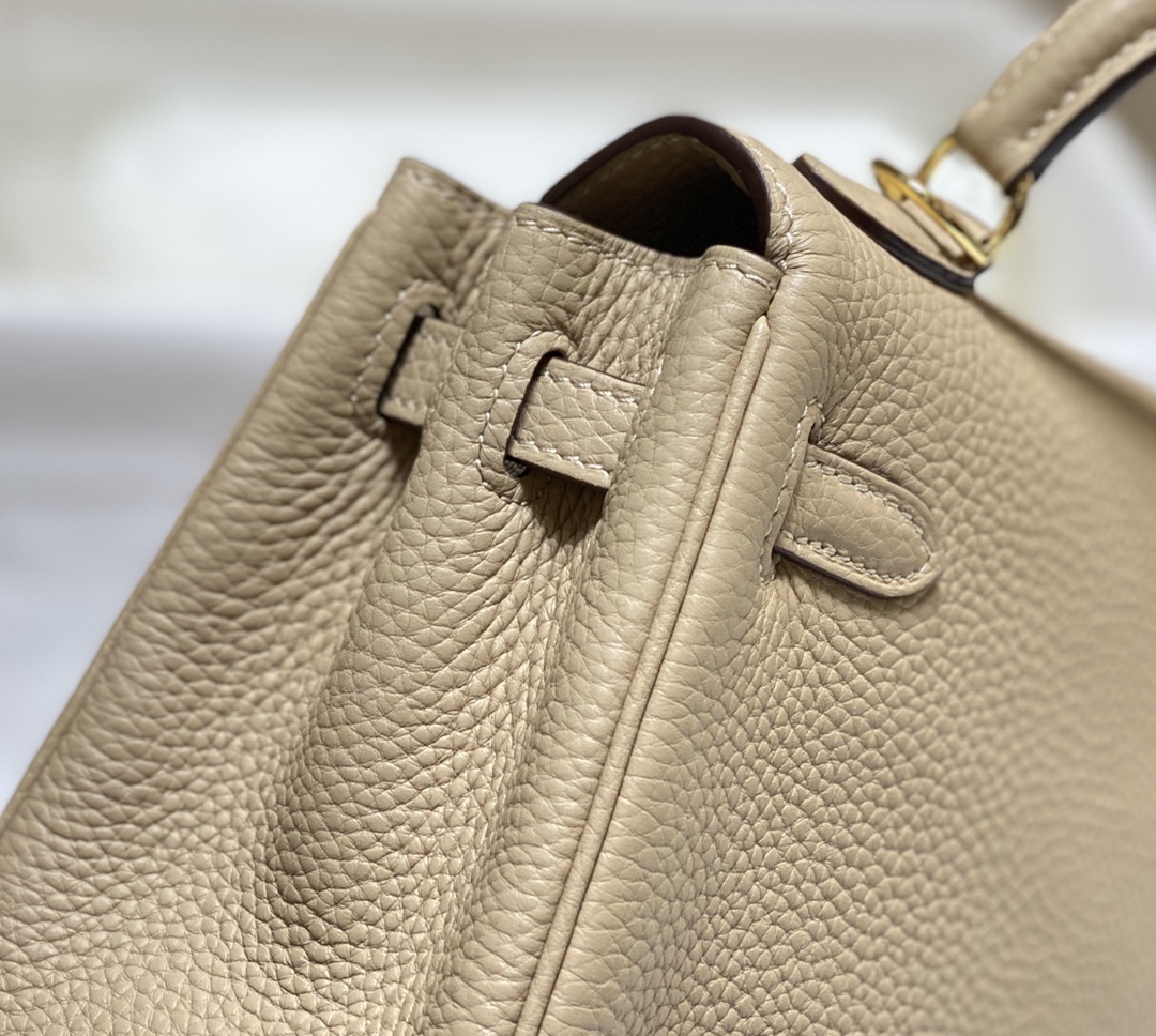 Bagsaaa H**me5 Mini Kelly bag light beige - 20cm
