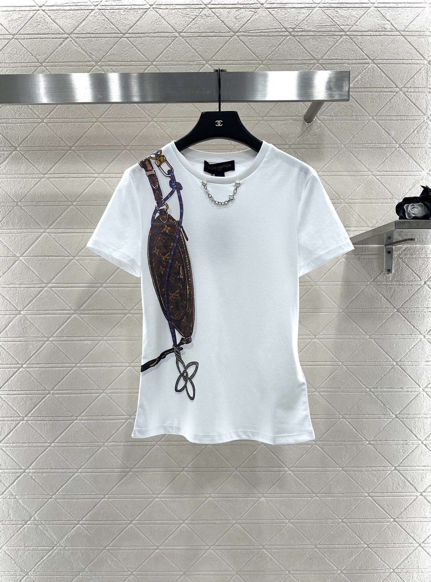 Bagsaaa L0vis Vvtt0n Keepit Print T-Shirt white
