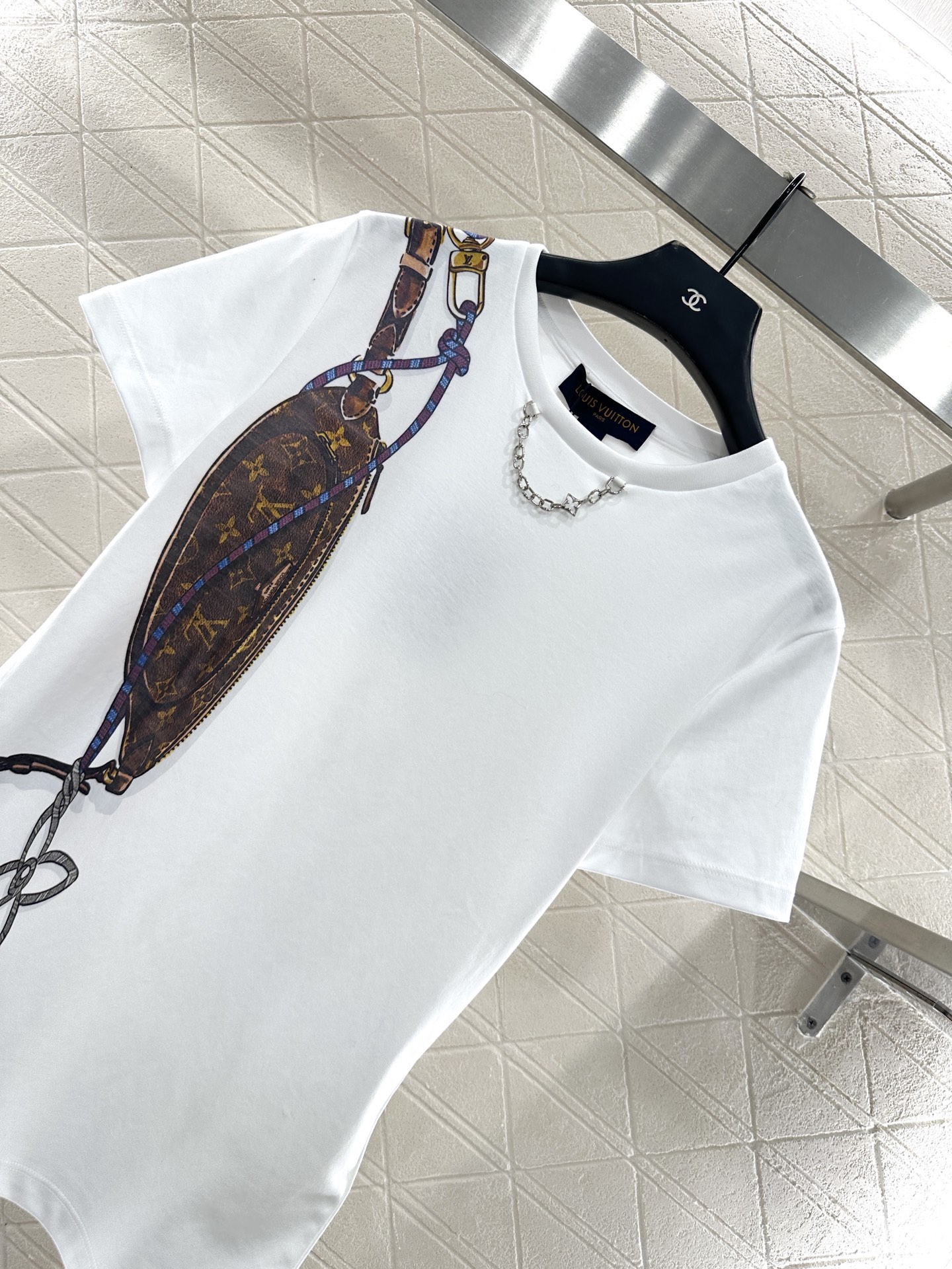 Bagsaaa L0vis Vvtt0n Keepit Print T-Shirt white