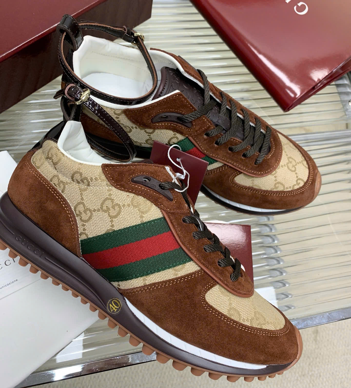 Bagsaaa Gvc*1 Re-Motion sneaker dark brown
