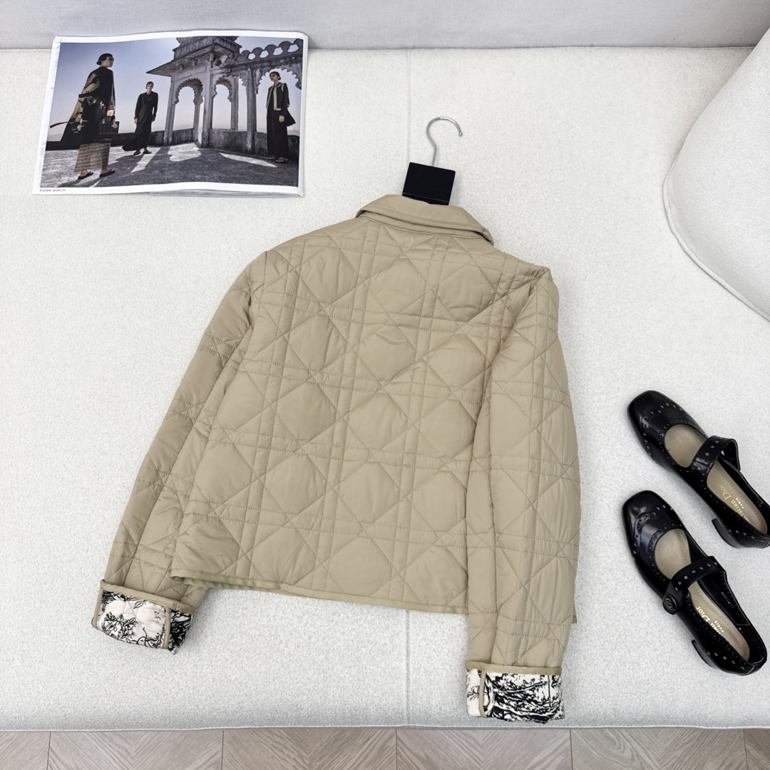 Bagsaaa D10r Cannage quilted jacket beige