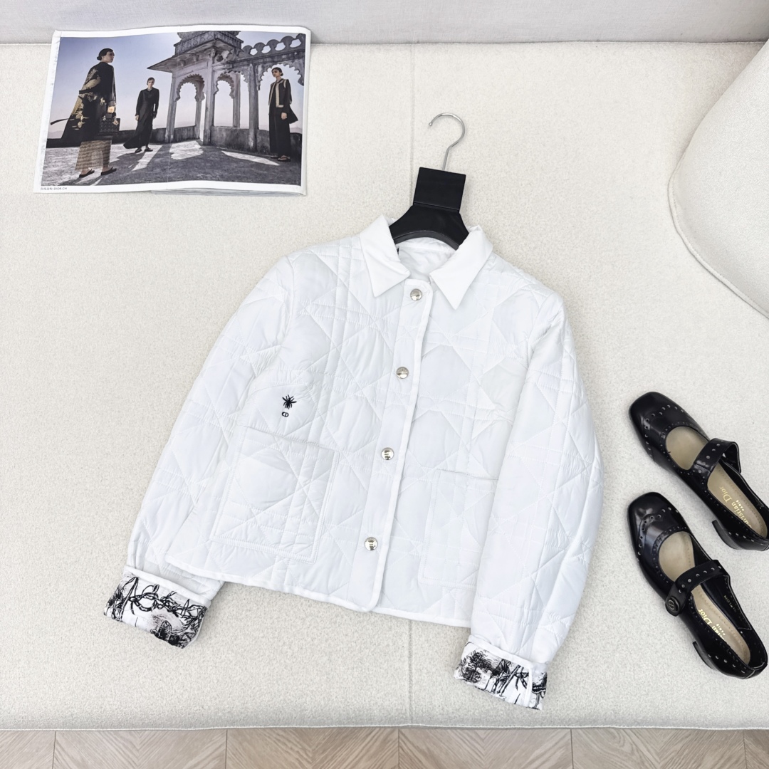 Bagsaaa D10r Cannage quilted jacket white