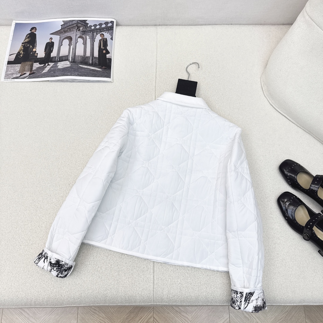 Bagsaaa D10r Cannage quilted jacket white