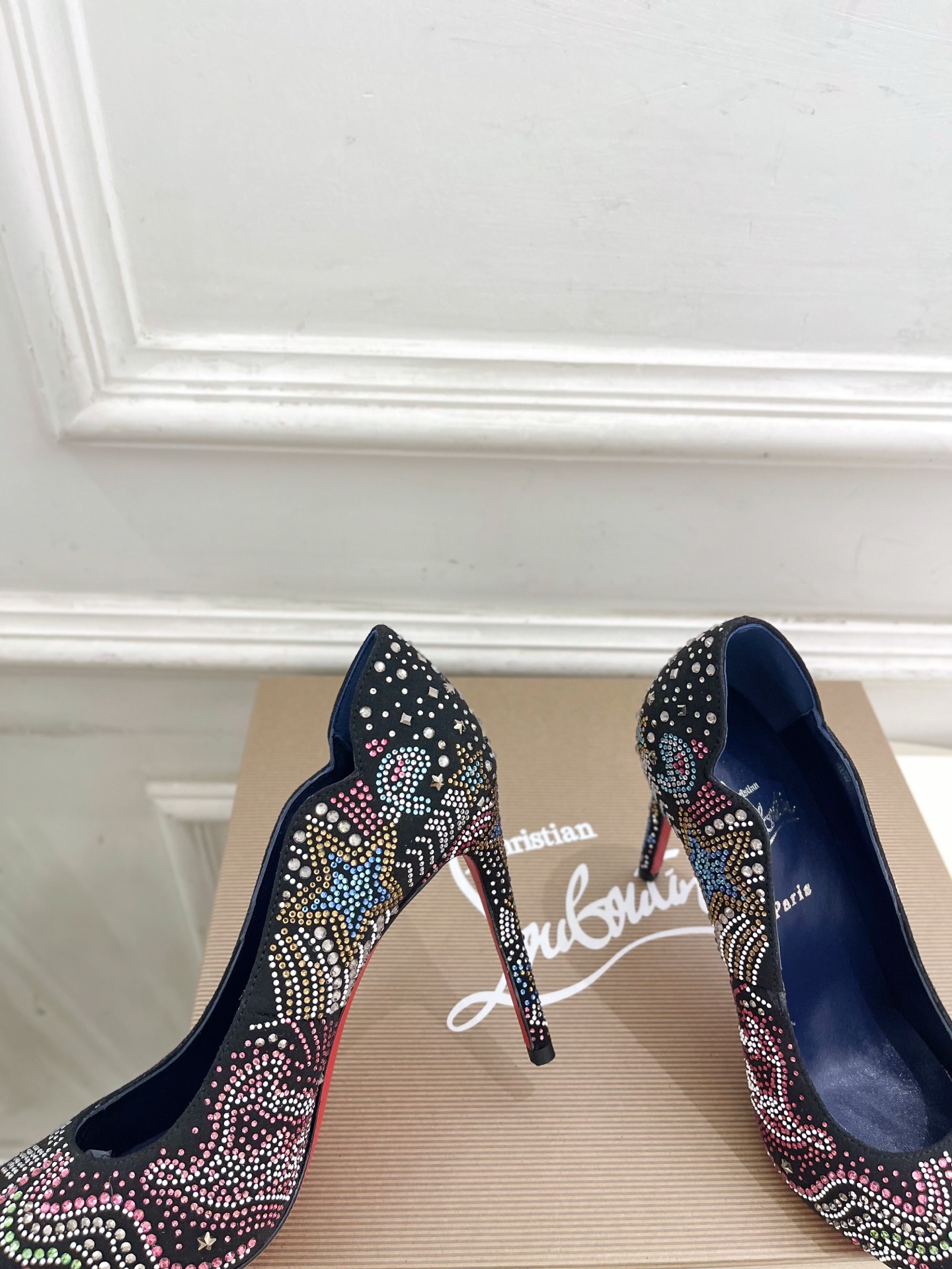Bagsaaa Chr1st1an Louboutin Hot Chick Starlight pumps multicolored strass