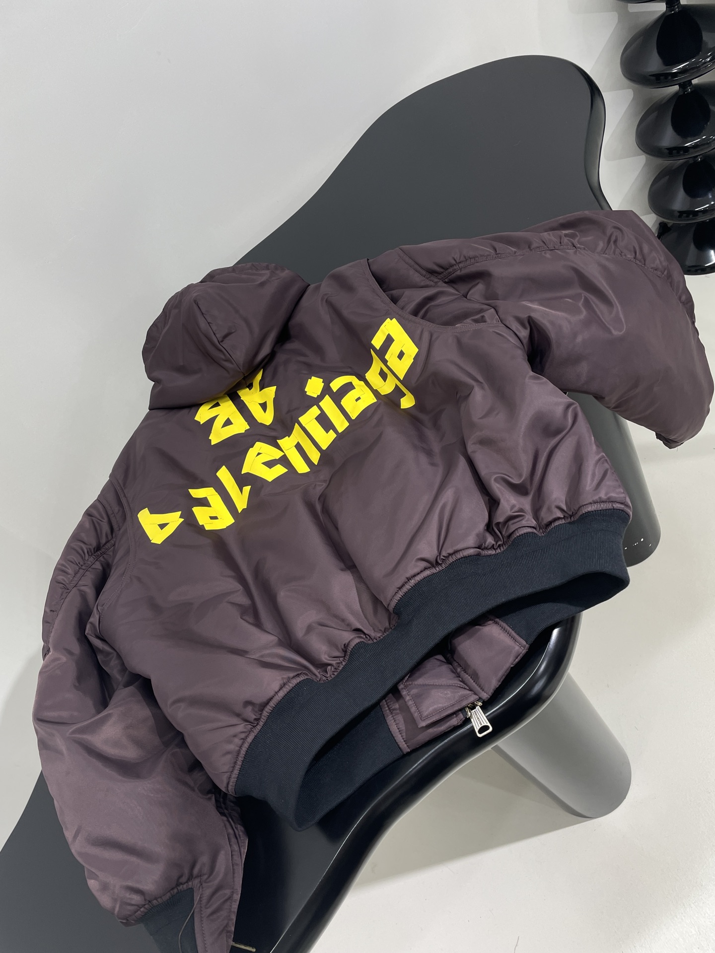 Bagsaaa Ba1en*iaga Hooded Bomber jacket