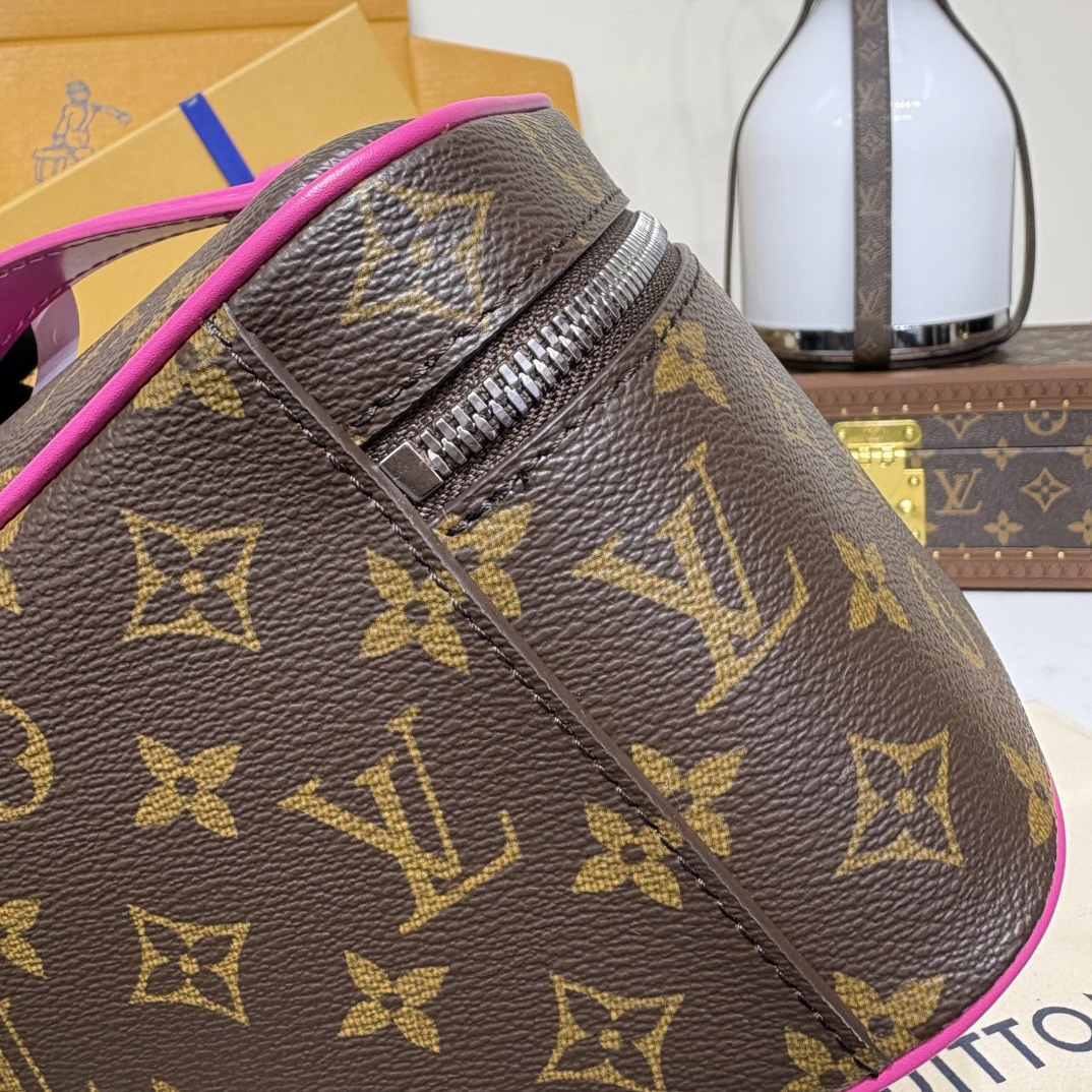 Bagsaaa LV M12650 Nice Mini Pondichery Pink - 20cm
