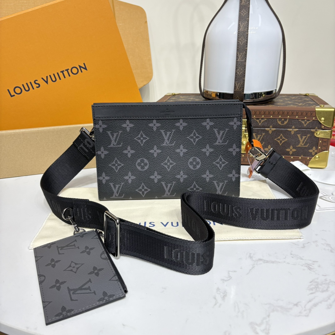 Bagsaaa LV M81124 Gaston Wearable Wallet Monogram Eclipse - 22cm