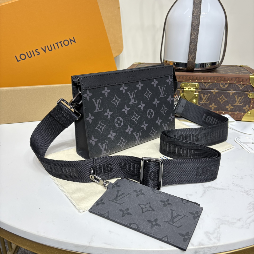 Bagsaaa LV M81124 Gaston Wearable Wallet Monogram Eclipse - 22cm