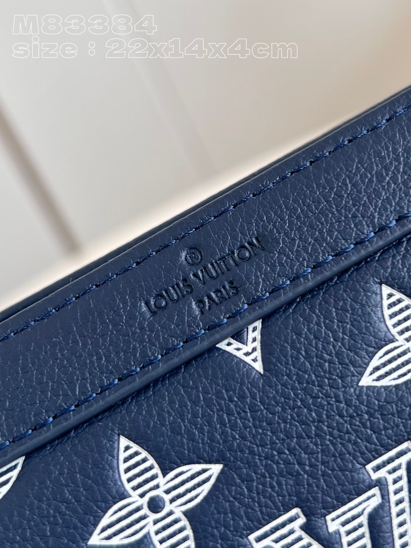 Bagsaaa LV M83384 Gaston Wearable Wallet Ink Blue/White - 22cm
