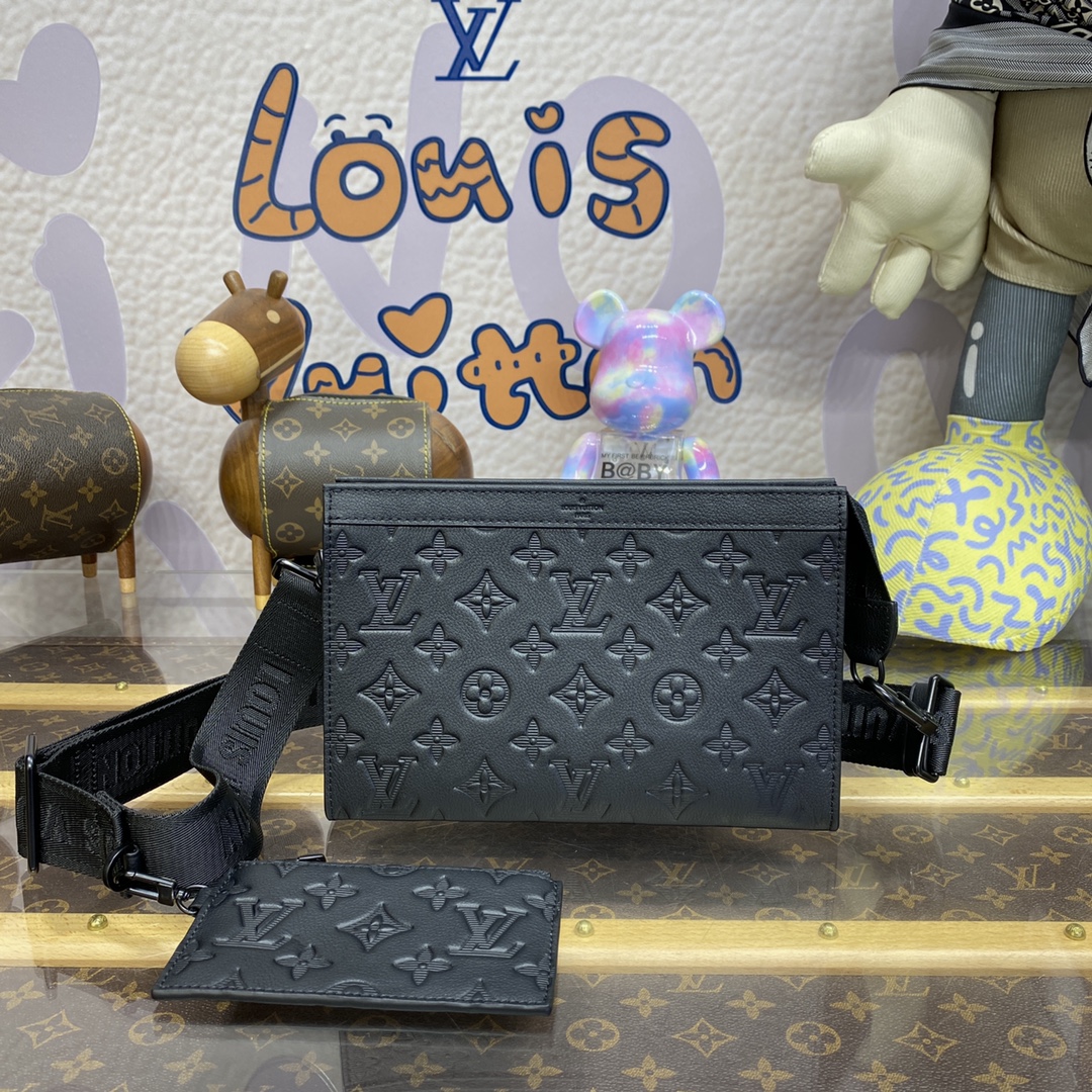 Bagsaaa LV M81115 Gaston Wearable Wallet Monogram Shadow - 22cm