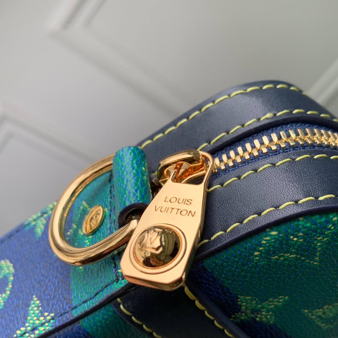Bagsaaa LV M26026 Trio Messenger Blue Stripes - 25cm