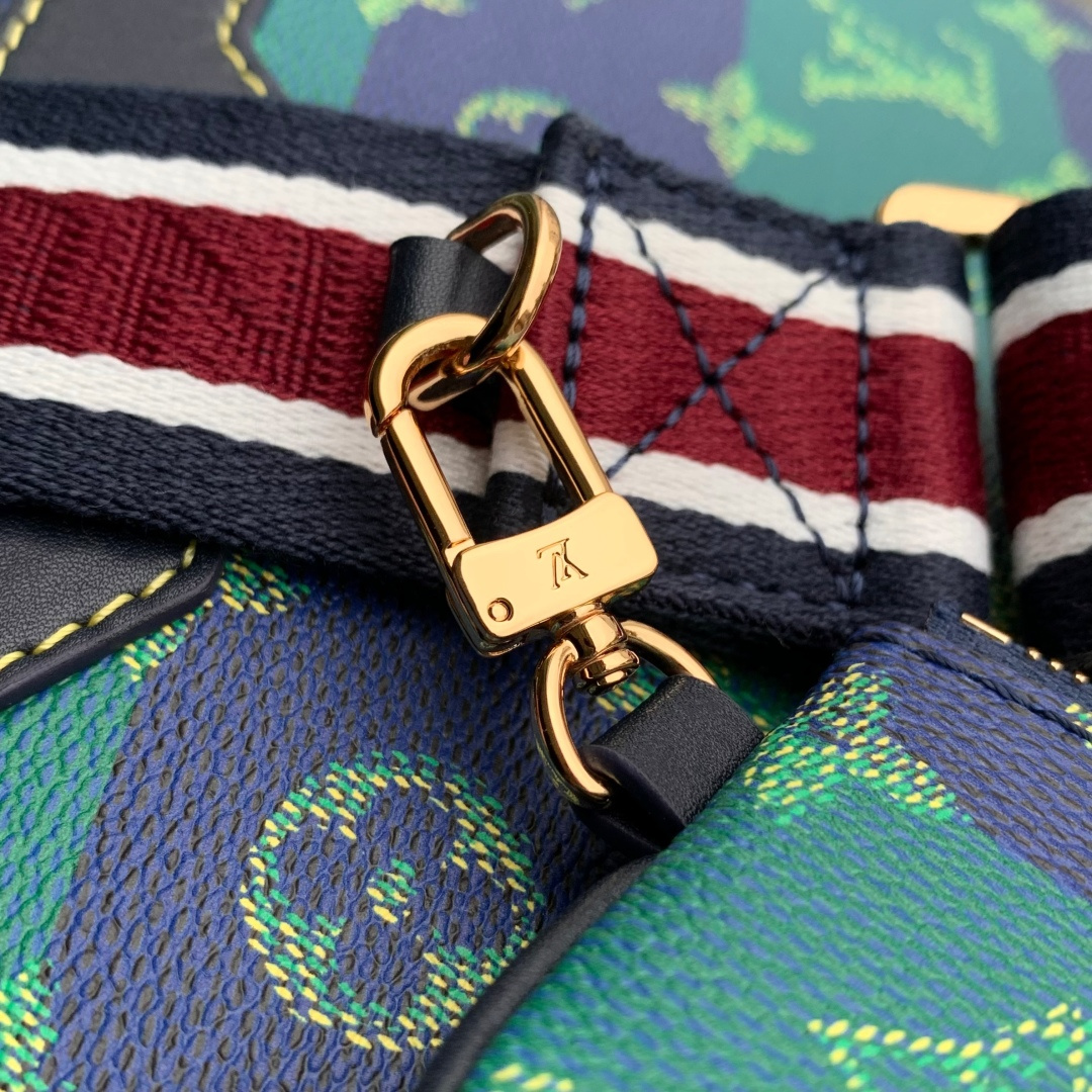 Bagsaaa LV M26026 Trio Messenger Blue Stripes - 25cm