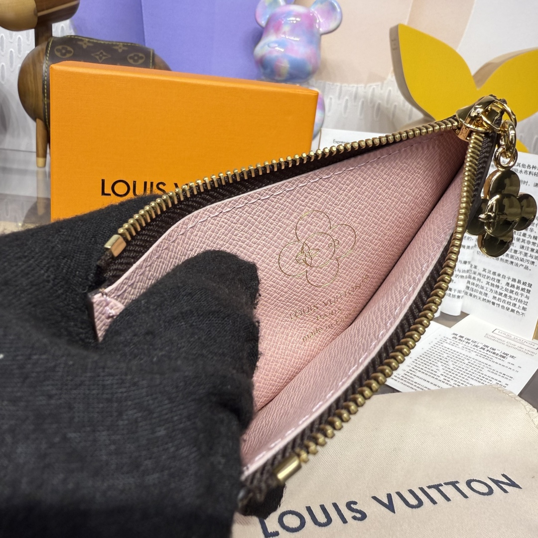 Bagsaaa LV M15333 Romy Card Holder Monogram Snowy - 12cm