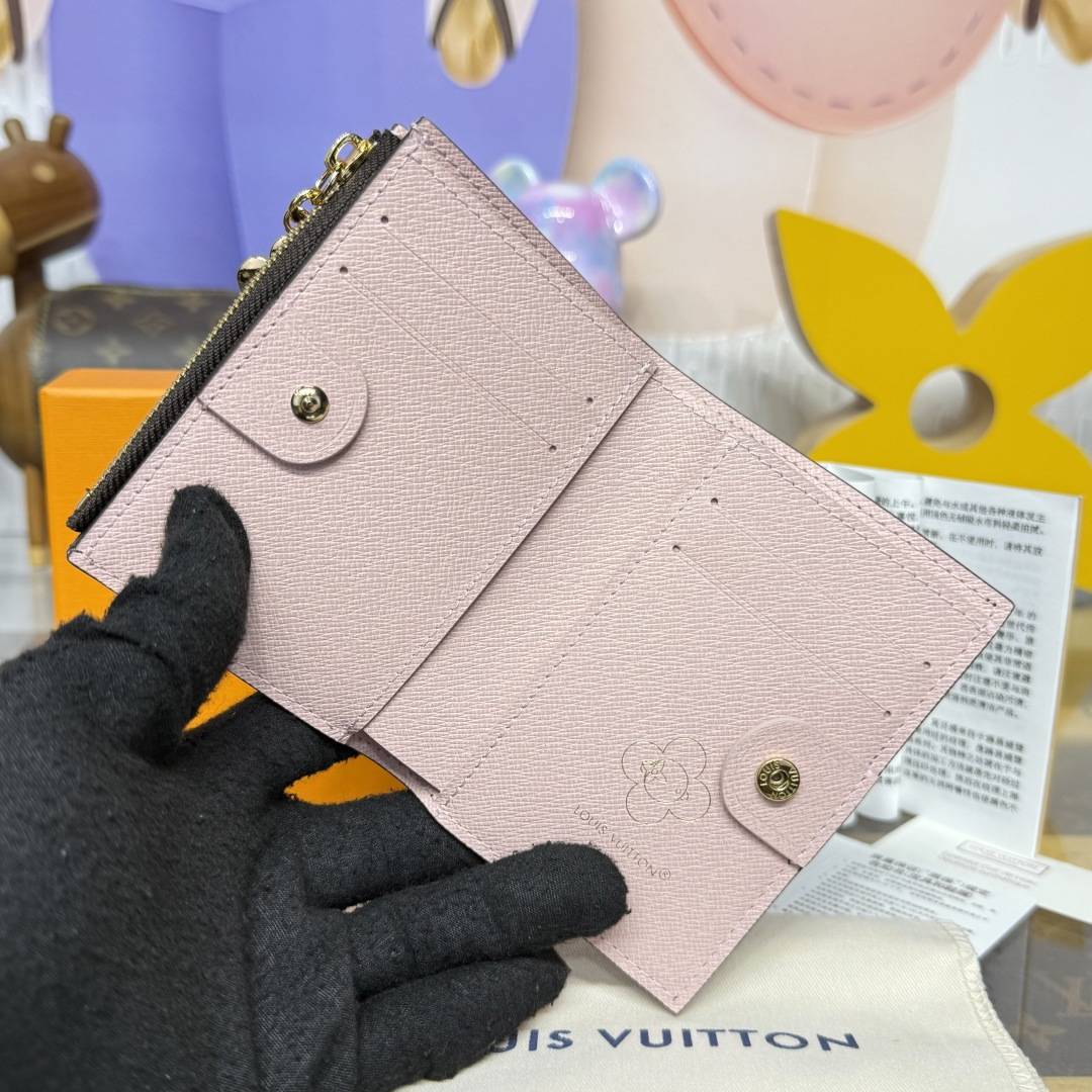 Bagsaaa LV M15334 Lisa Wallet Monogram Snowy Pearl - 11.5cm