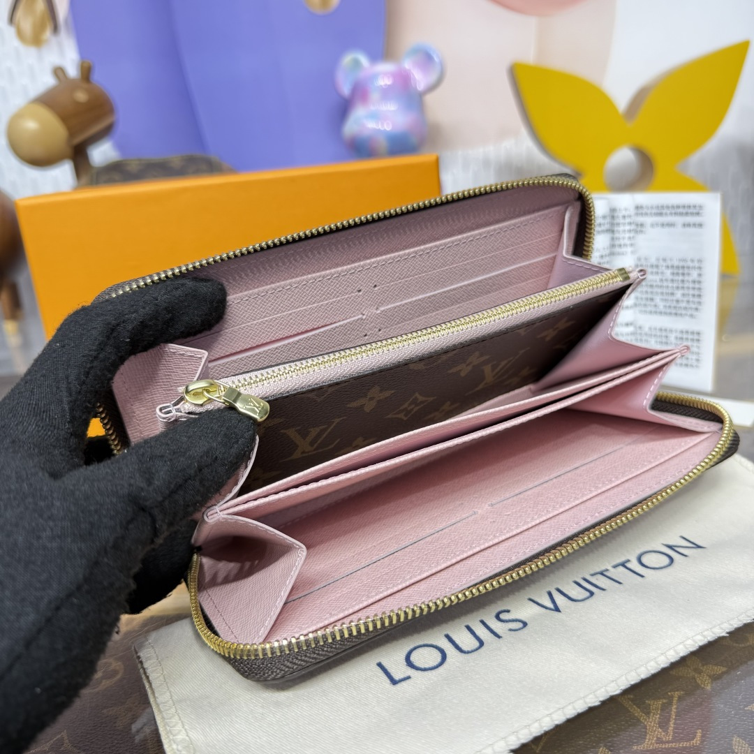 Bagsaaa LV M26256 Zippy Wallet Monogram Snowy Pearl - 19.5cm