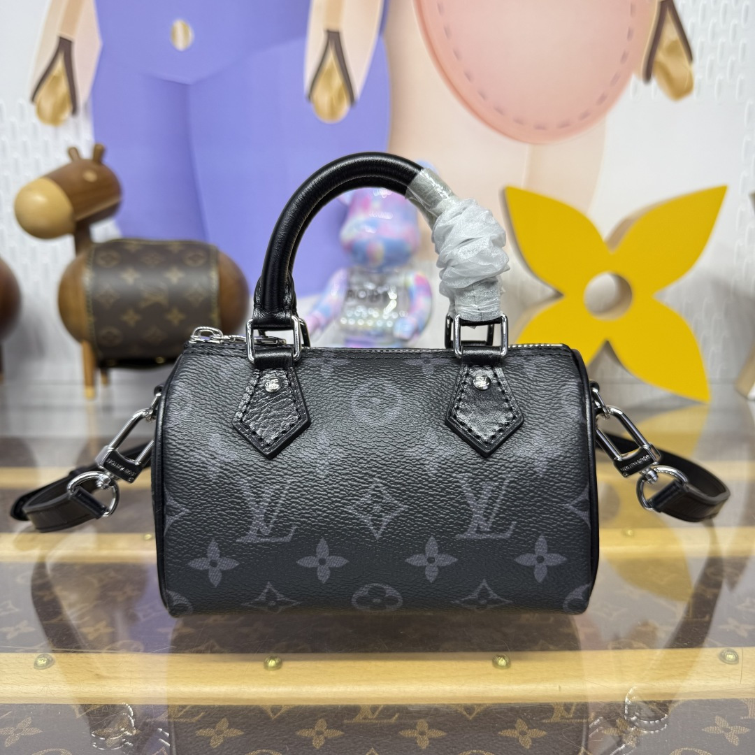 Bagsaaa LV M26573 Nano Speedy Monogram Eclipse - 16cm