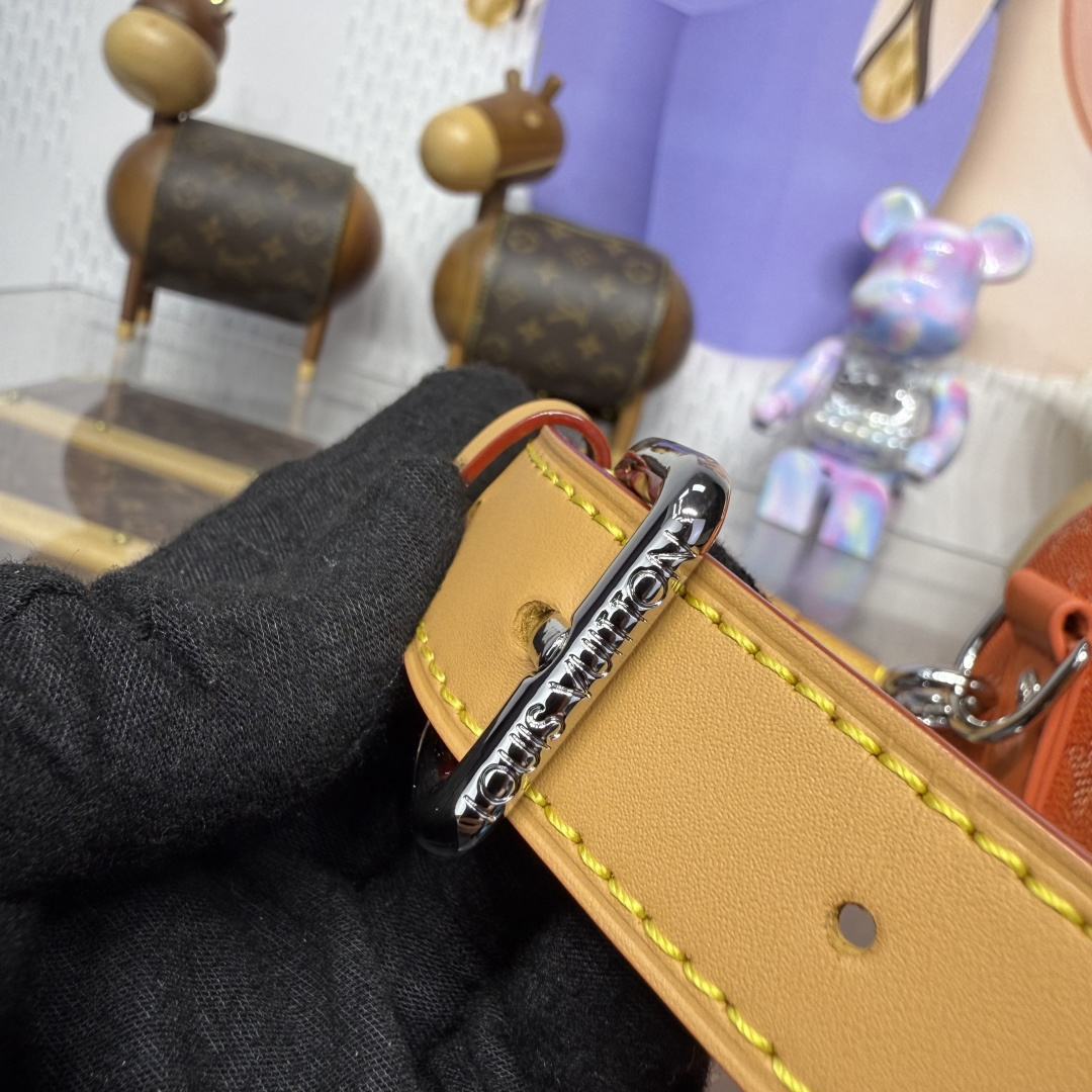 Bagsaaa LV M26818 Keepall Bandoulière 25 Orange - 25cm