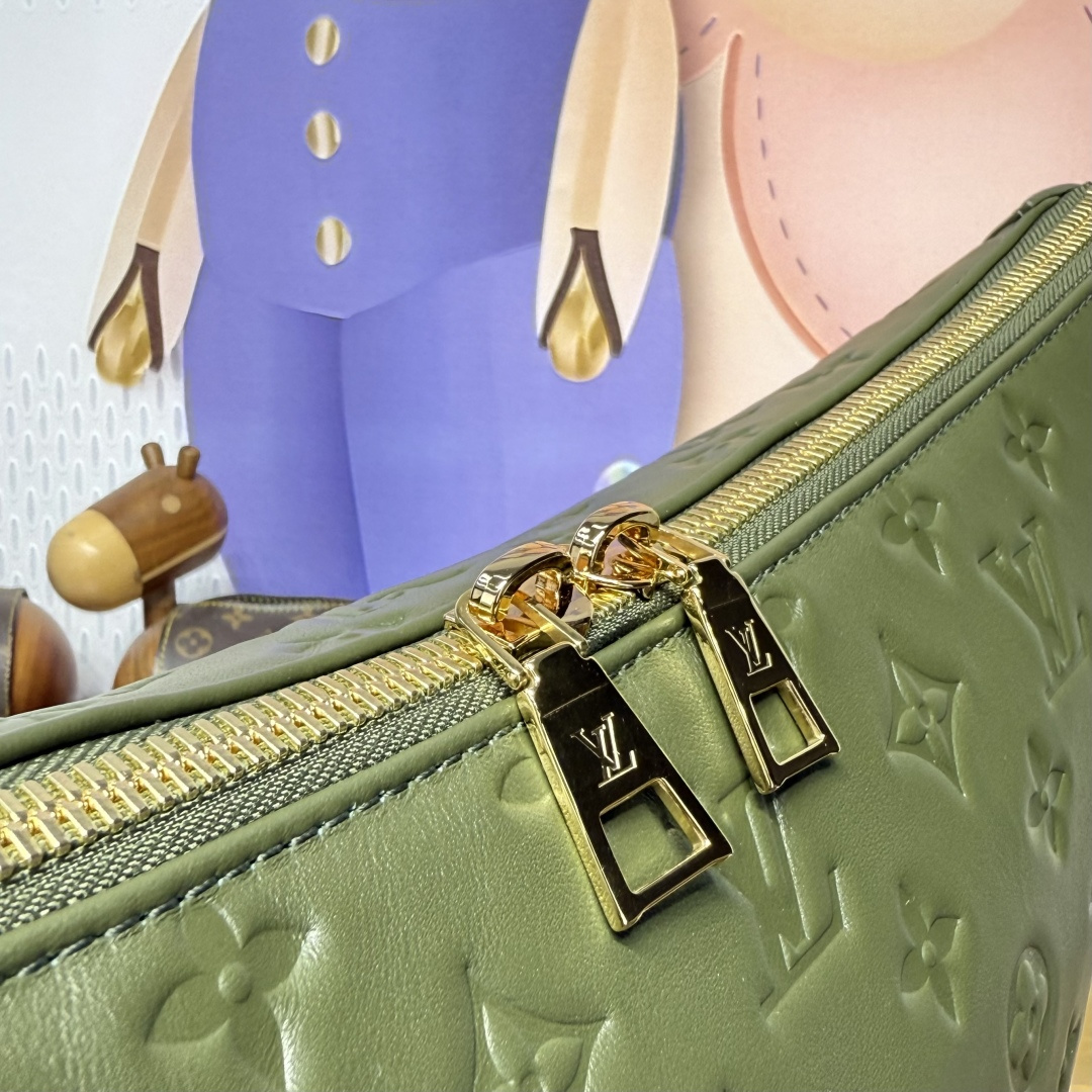 Bagsaaa LV M15228 Coussin Hobo MM Dark Khaki - 38cm