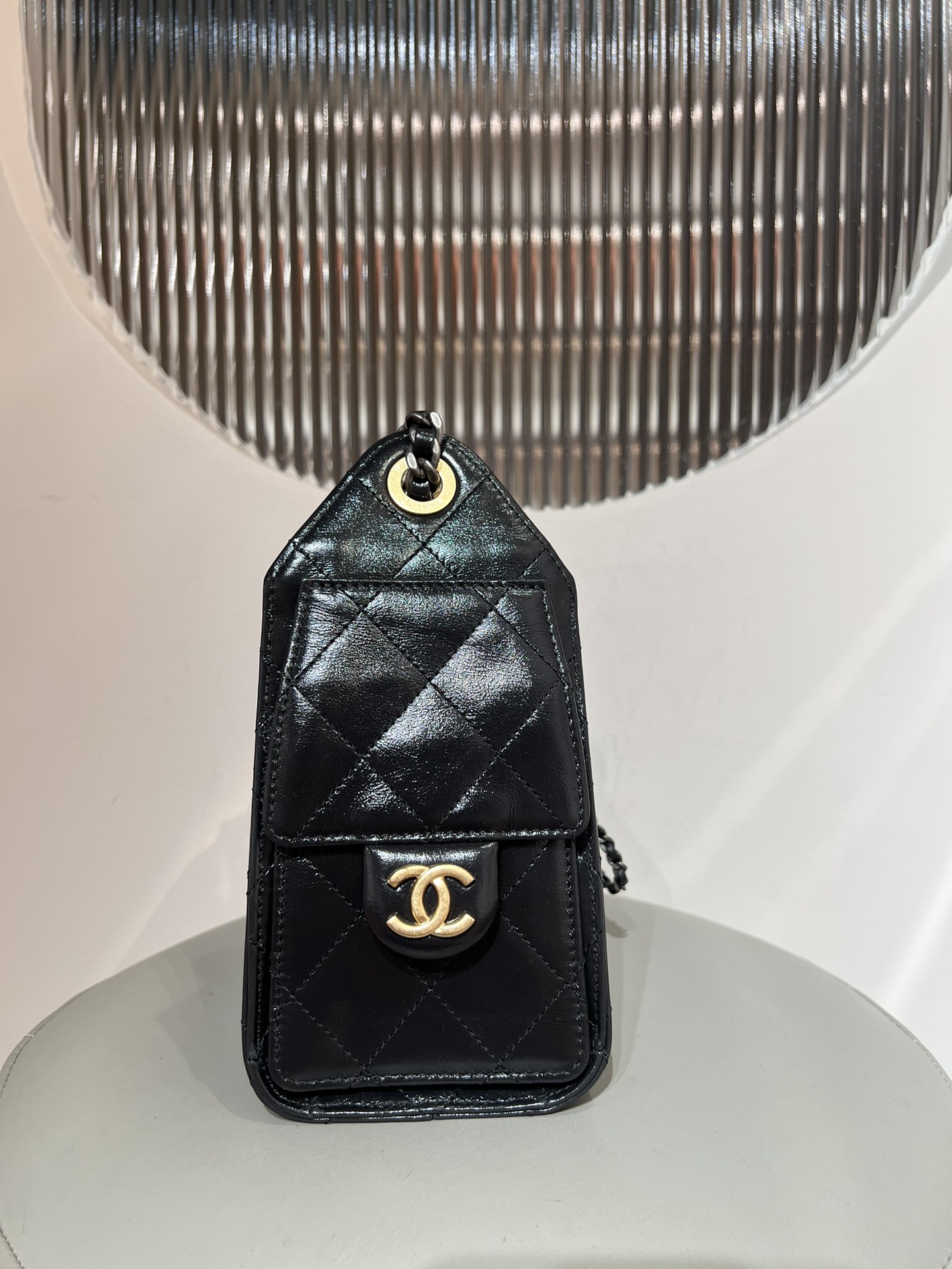 Bagsaaa Ch**el 25 Mini Handbag AS5631 Black 2 tone hardware - 22cm
