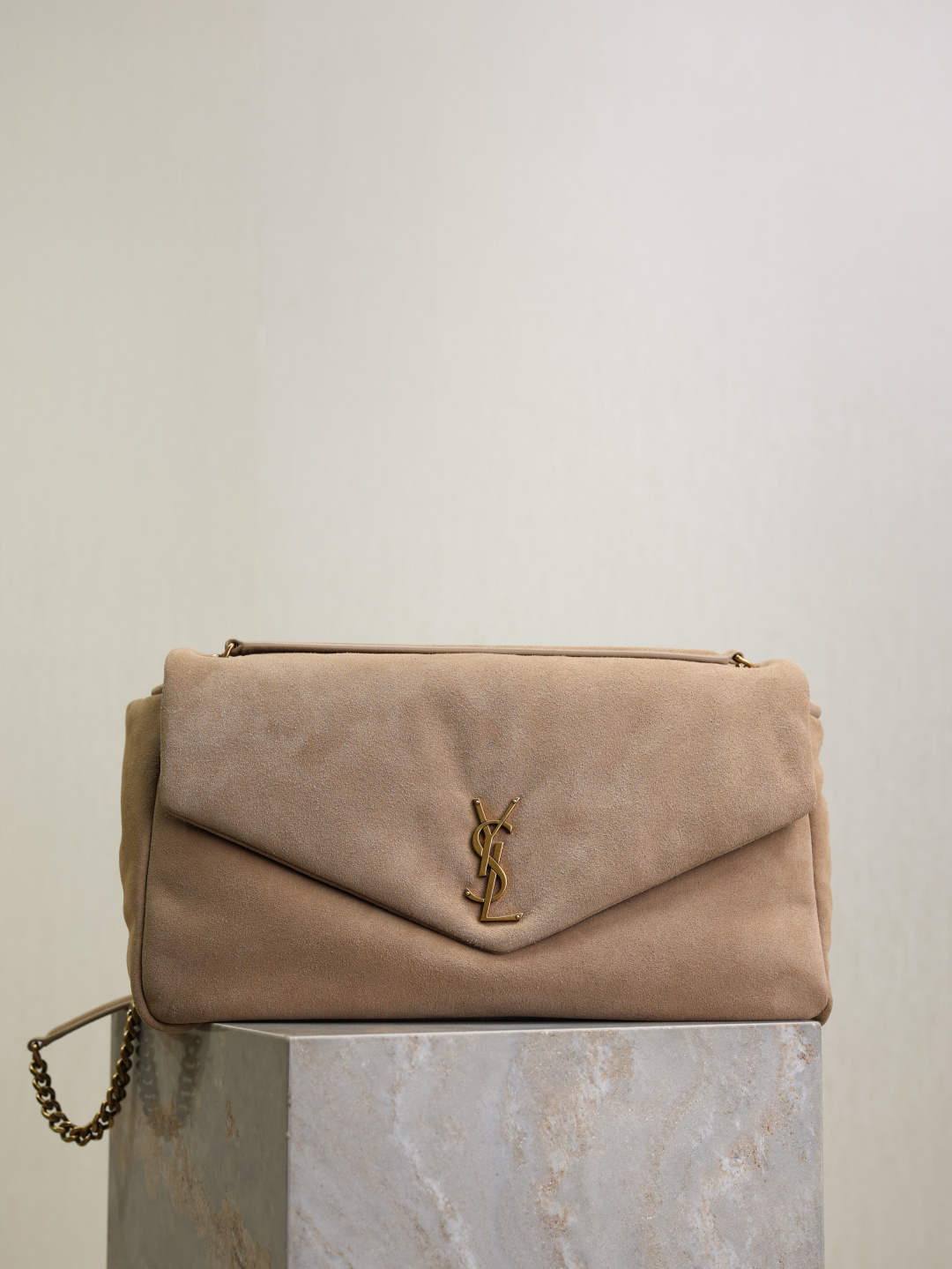 Bagsaaa Y51 CALYPSO large in suede 777399 dry grain - 38cm