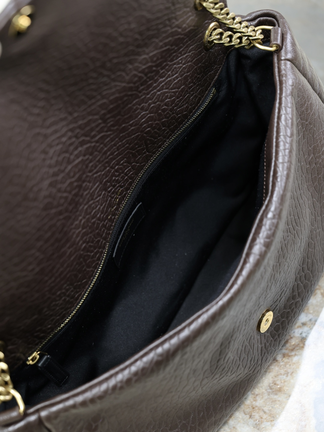 Bagsaaa Y51 Calypso large in grained lambskin 777399 ARABICA - 38cm