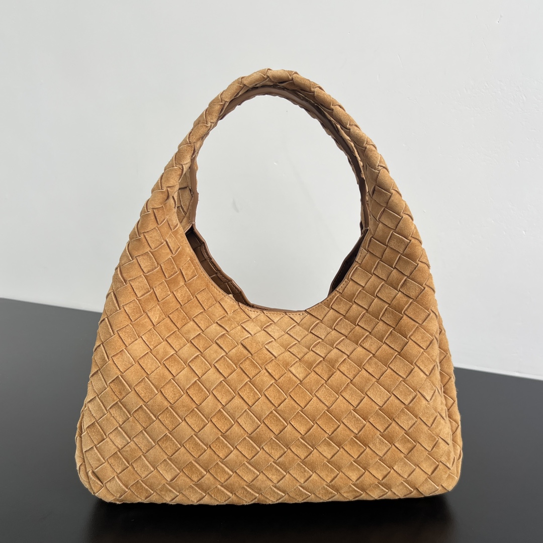 Bagsaaa B0tt*ga Ven*ta Campana Bag 844249 Beige Suede - 33cm