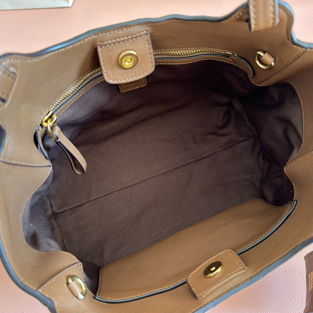Bagsaaa Miu Miu Patchwork leather handbag 5BA304 - 25.5cm