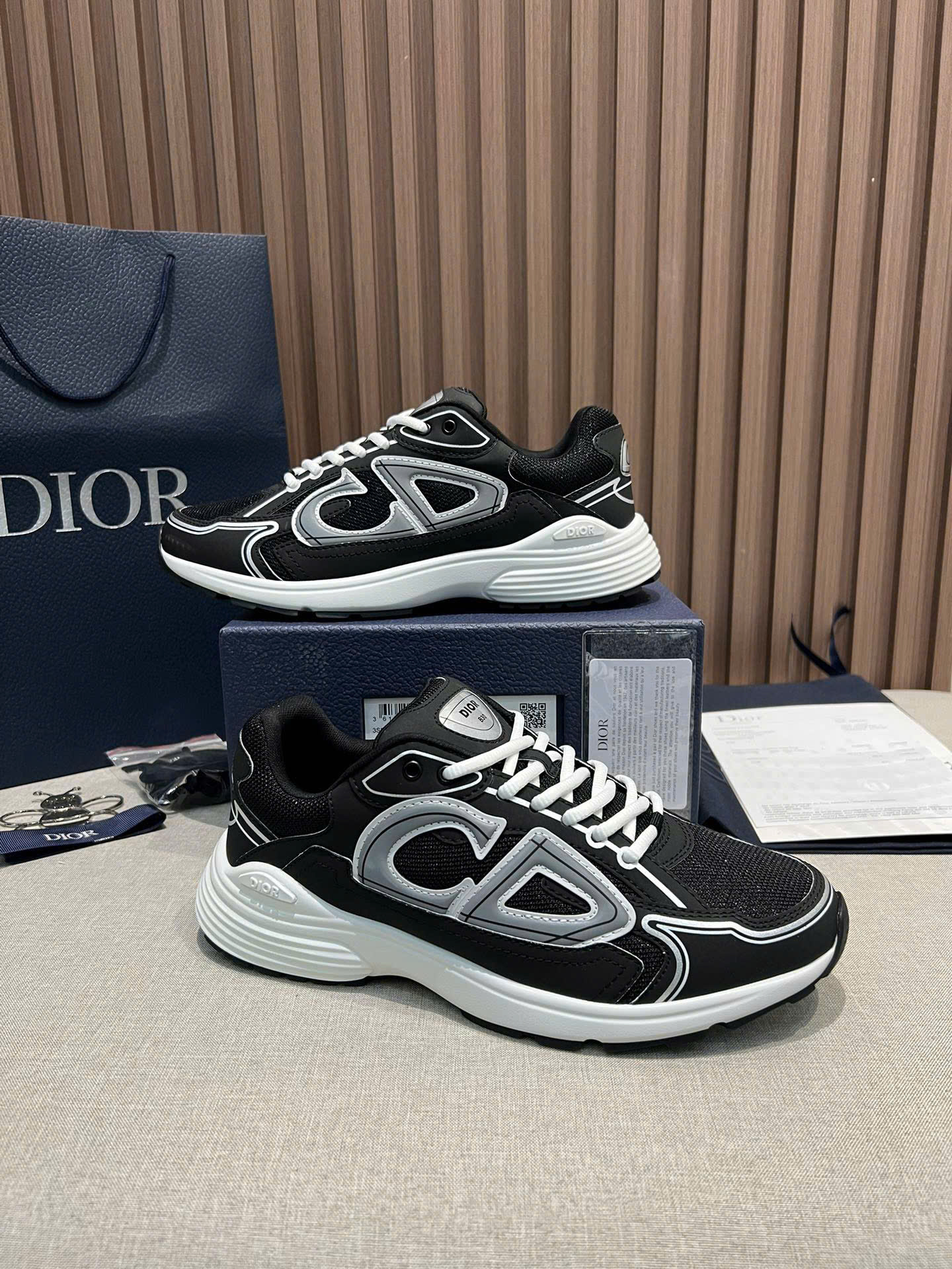 Bagsaaa D10r B30 Countdown Sneaker Black Technical Mesh and Technical Fabric