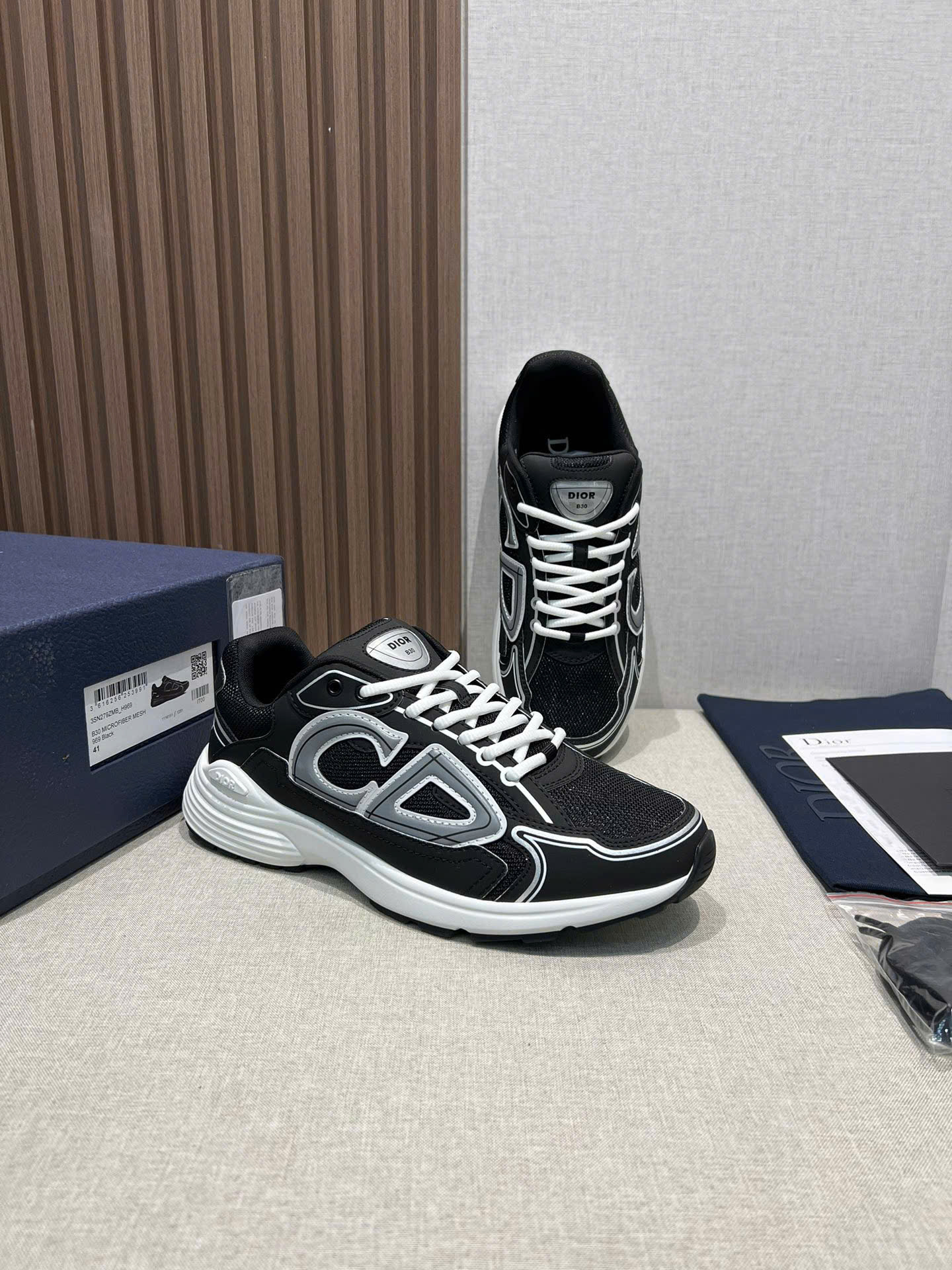 Bagsaaa D10r B30 Countdown Sneaker Black Technical Mesh and Technical Fabric