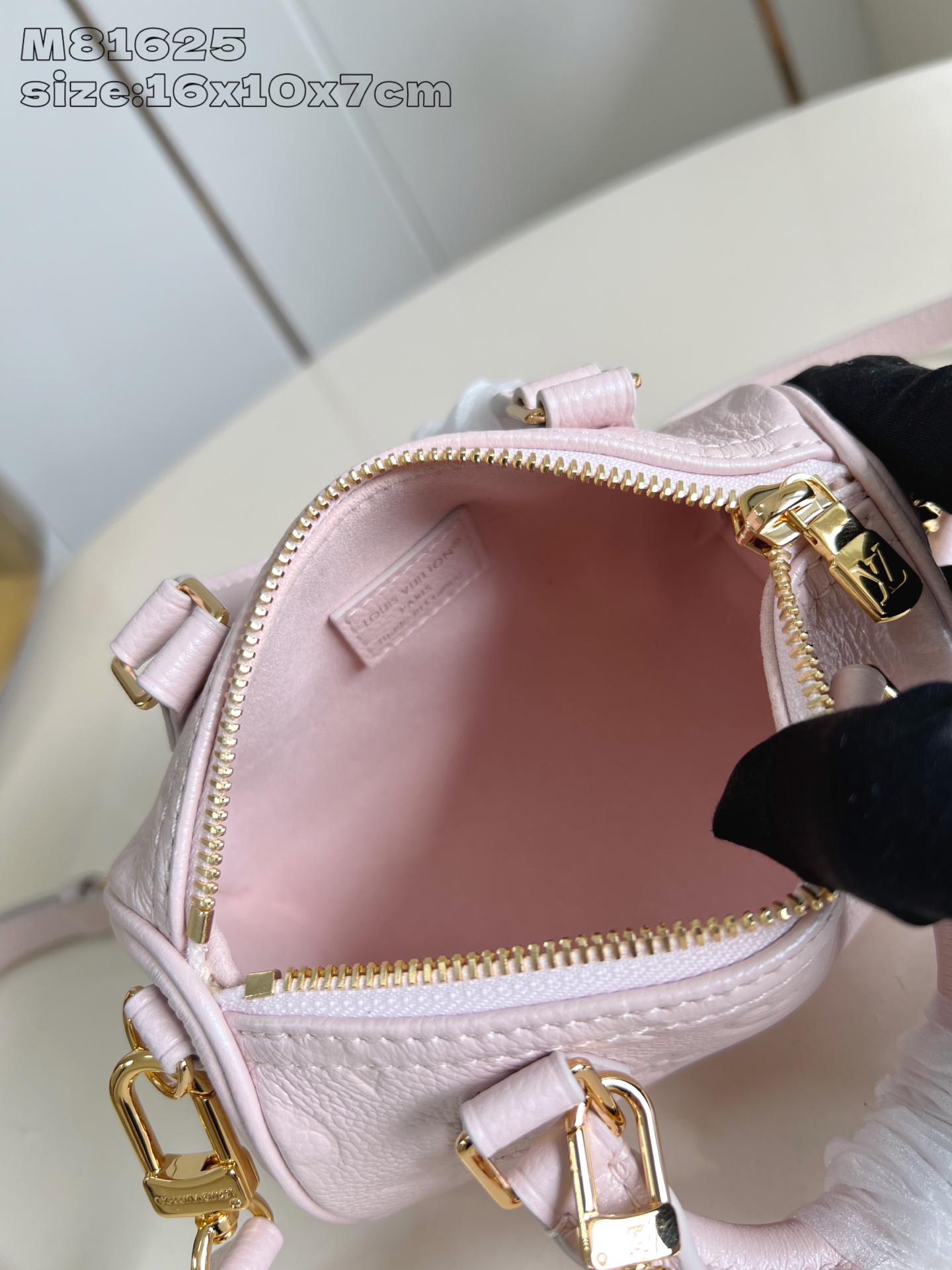 Bagsaaa L0vis Vvtt0n Nano Speedy bag in pink Monogram Empreinte M27107 - 16cm