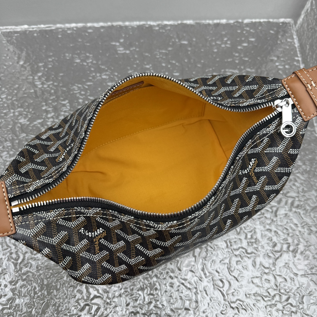 Bagsaaa G09ard Bohème Hobo bag in black and tan - 25cm