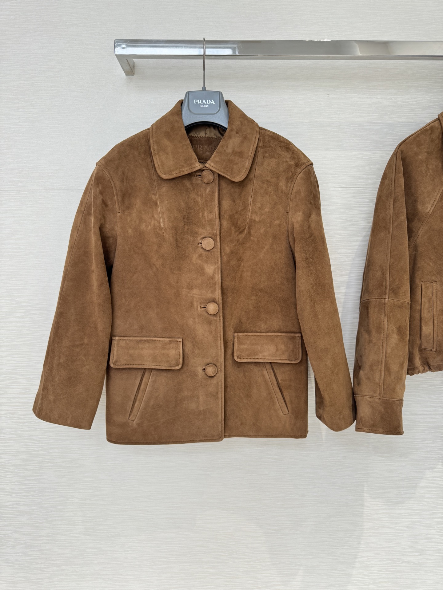 Bagsaaa Pra*a brown suede jacket