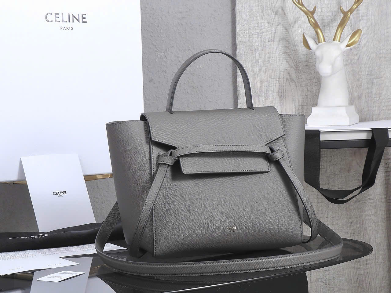 Bagsaaa Ce1i*e Micro Belt bag gray - 24cm