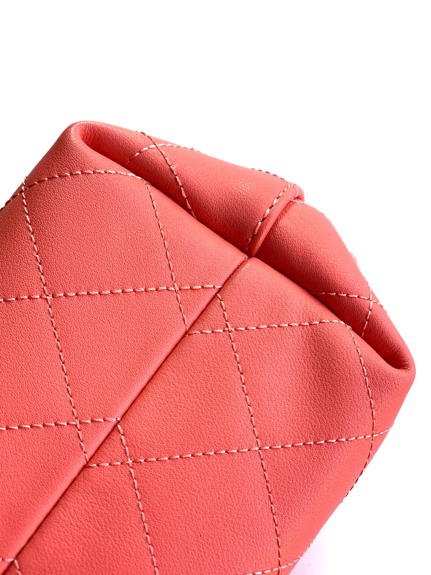 Bagsaaa Ch**el Hobo Handbag AS5976 Coral - 32cm