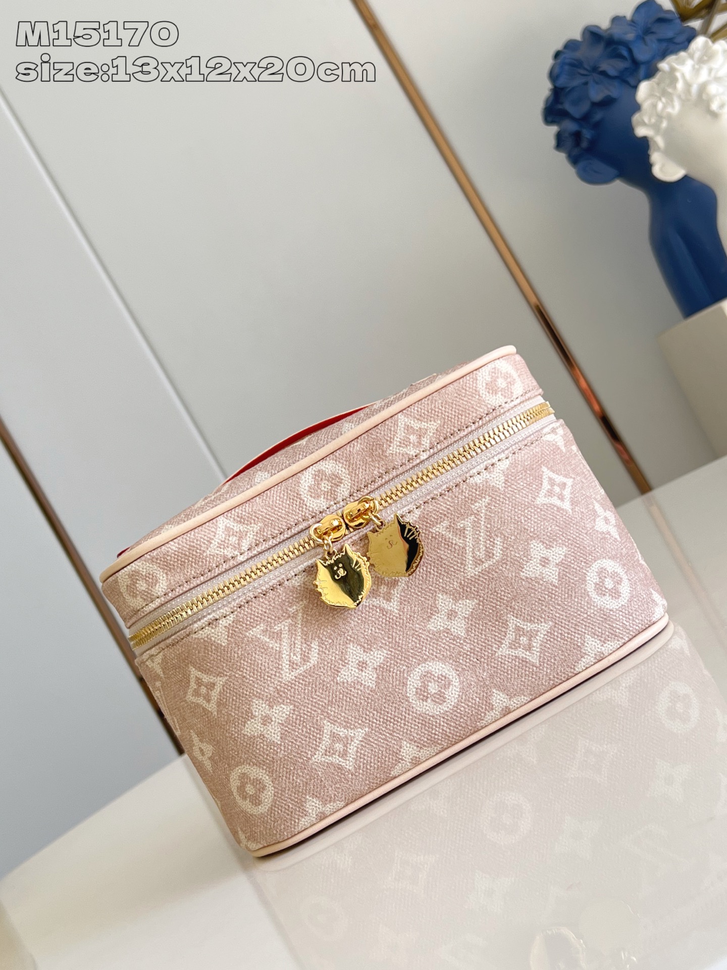 Bagsaaa L0vis Vvtt0n Nice Mini cosmetic bag Meowgram - 20cm