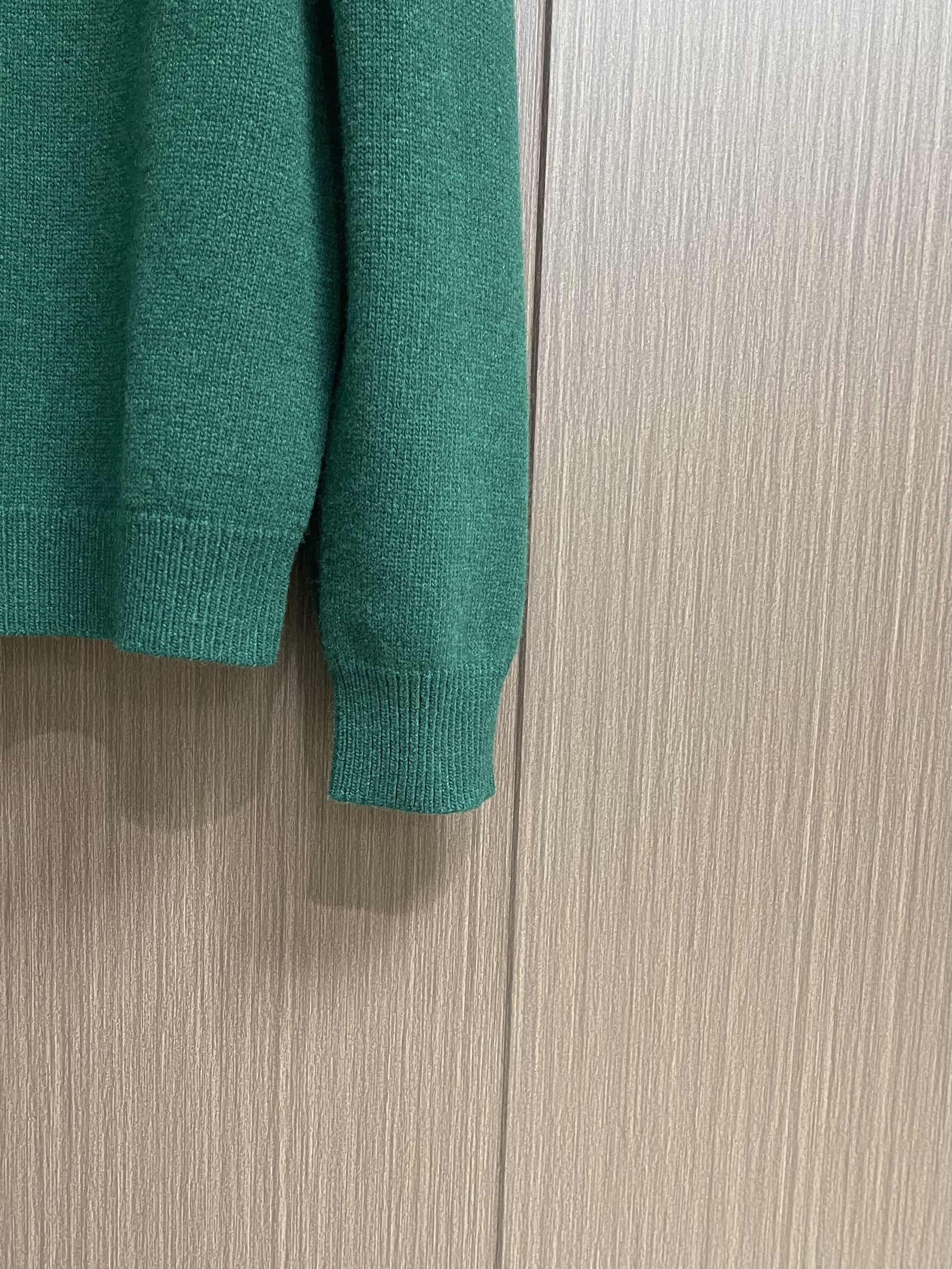Bagsaaa Gvc*1 knit wool sweater with intarsia in dark green