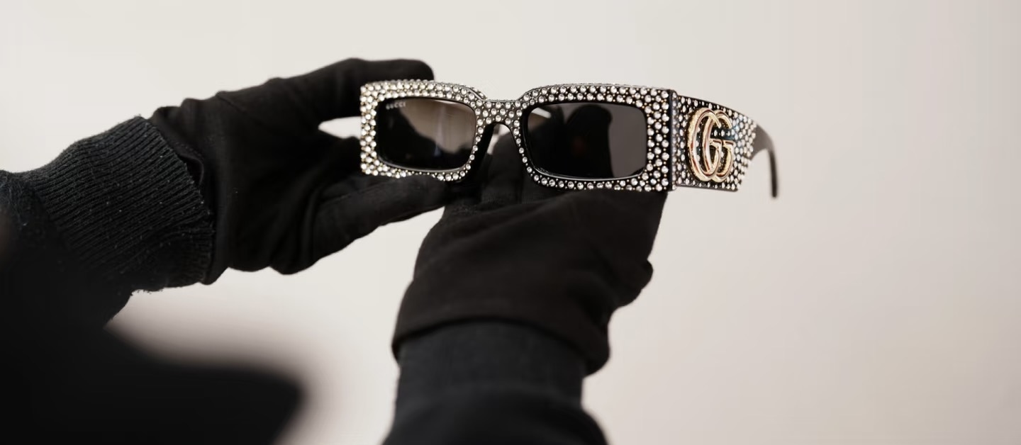 Bagsaaa Crystal Black Marmont Sunglasses