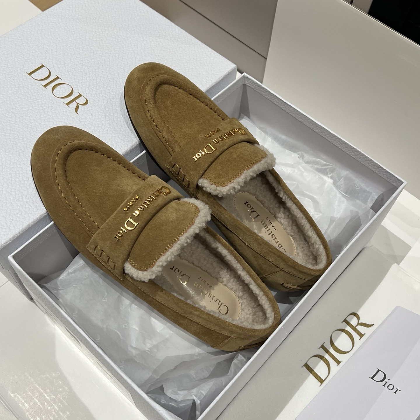 Bagsaaa D10rAlps D10r Boy Loafer Camel Suede Calfskin