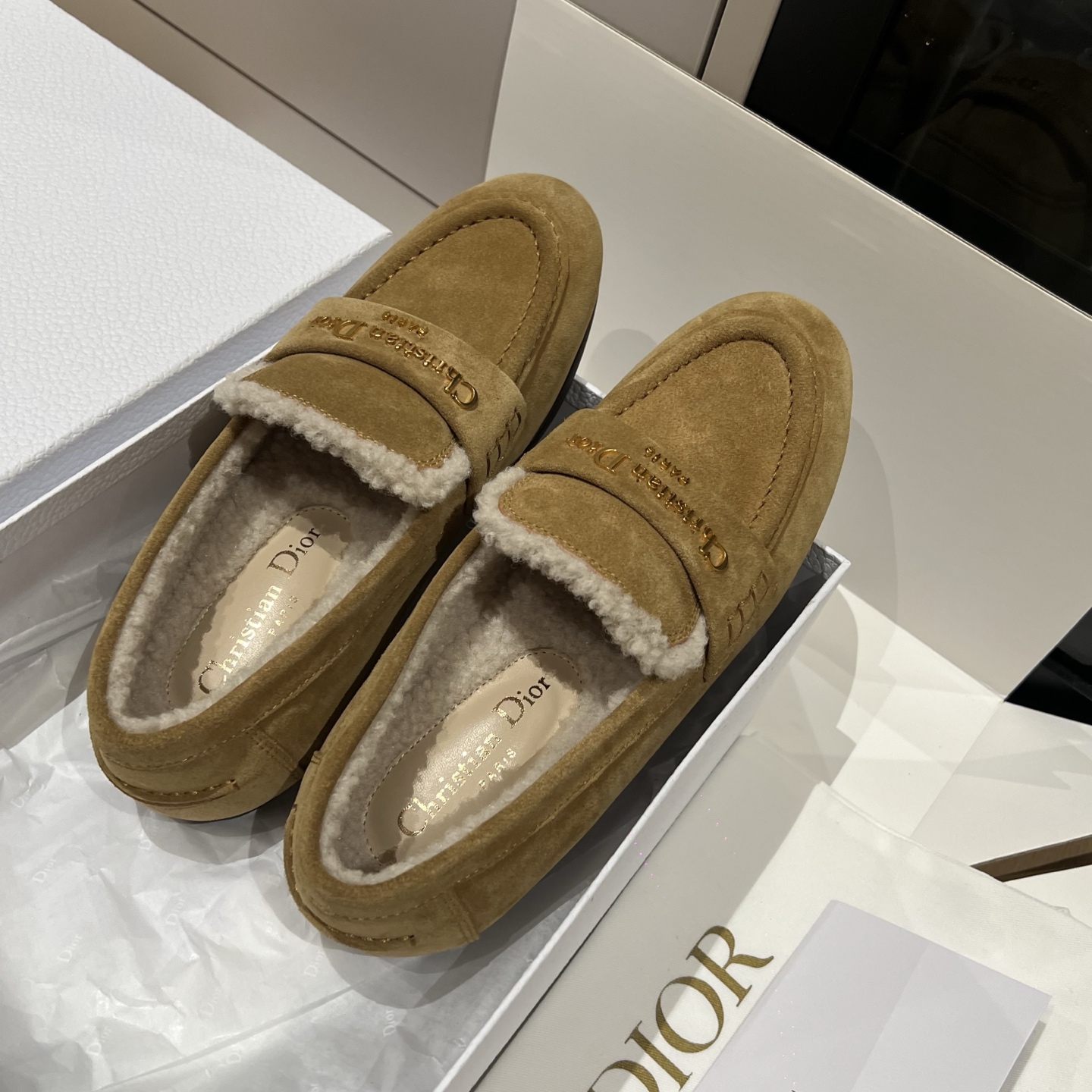 Bagsaaa D10rAlps D10r Boy Loafer Camel Suede Calfskin