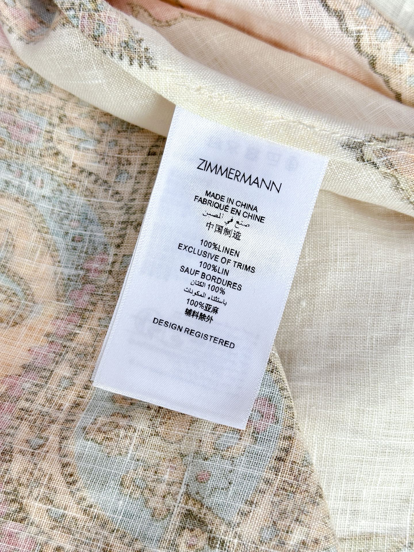 Bagsaaa Zimmermann Maxine Picnic paisley linen bustier dress