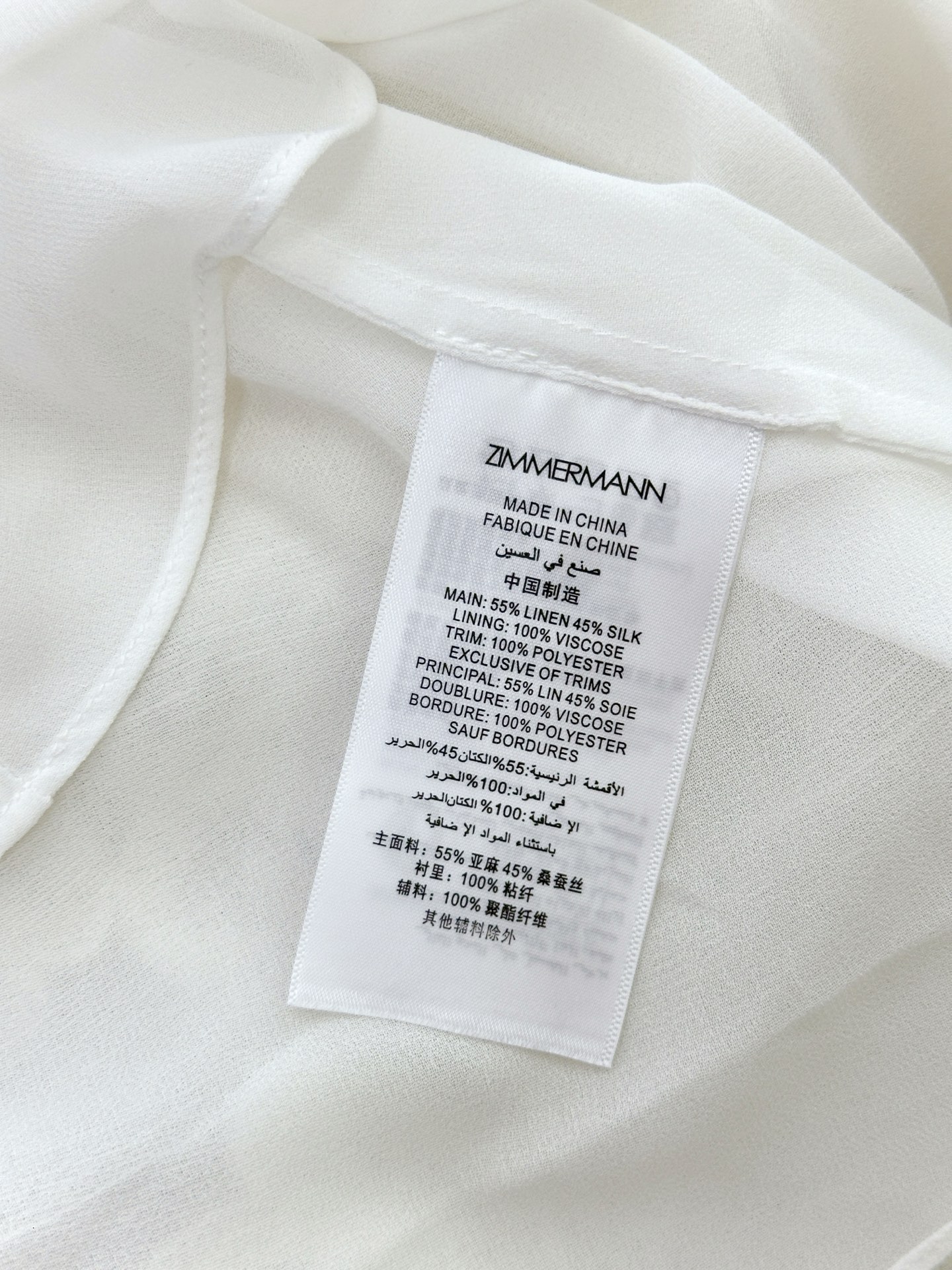 Bagsaaa Zimmermann Crush Lace-Trim Tiered Linen-Silk Blend Maxi Dress in white