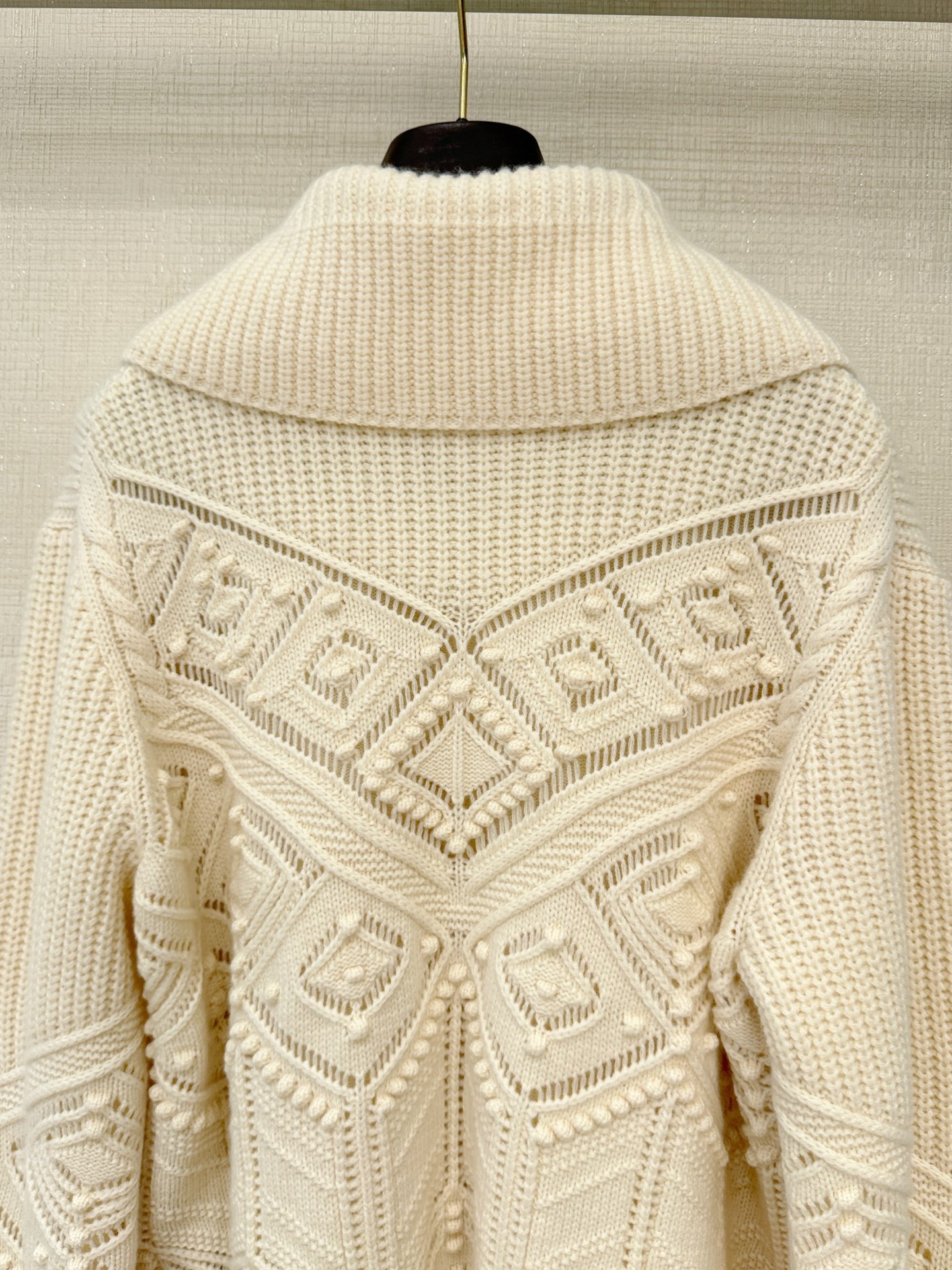 Bagsaaa L0r0 P1ana cashmere zip-up cardigan cream