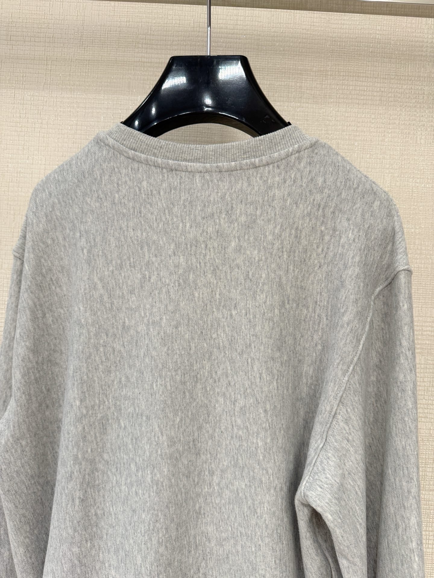 Bagsaaa Ce1i*e Loose Sweatshirt in cotton fleece in grey melange