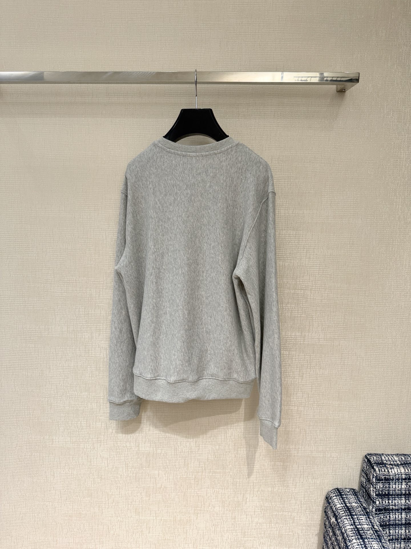 Bagsaaa Ce1i*e Loose Sweatshirt in cotton fleece in grey melange