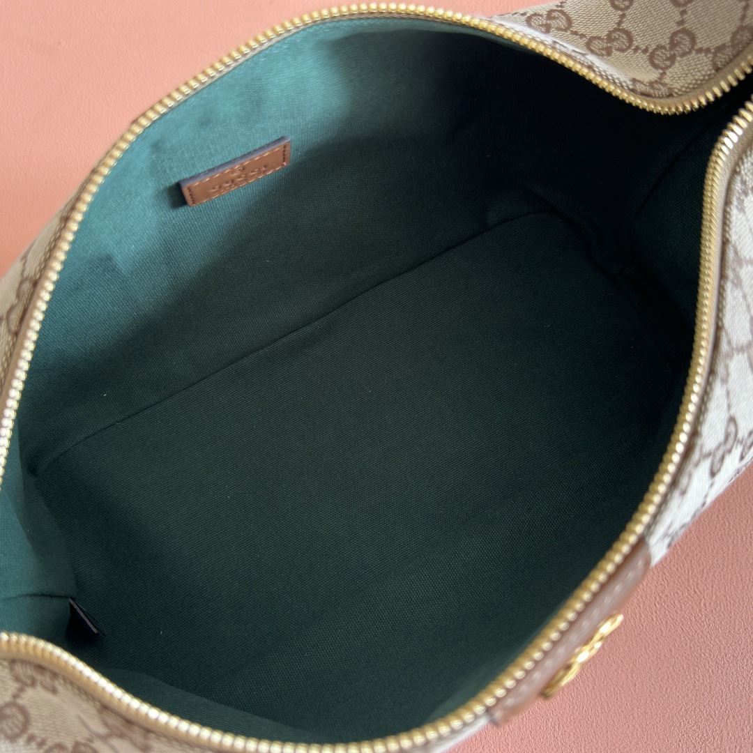 Bagsaaa Gvc*1 Vanity medium top handle bag 857799 beige and brown - 27.5cm