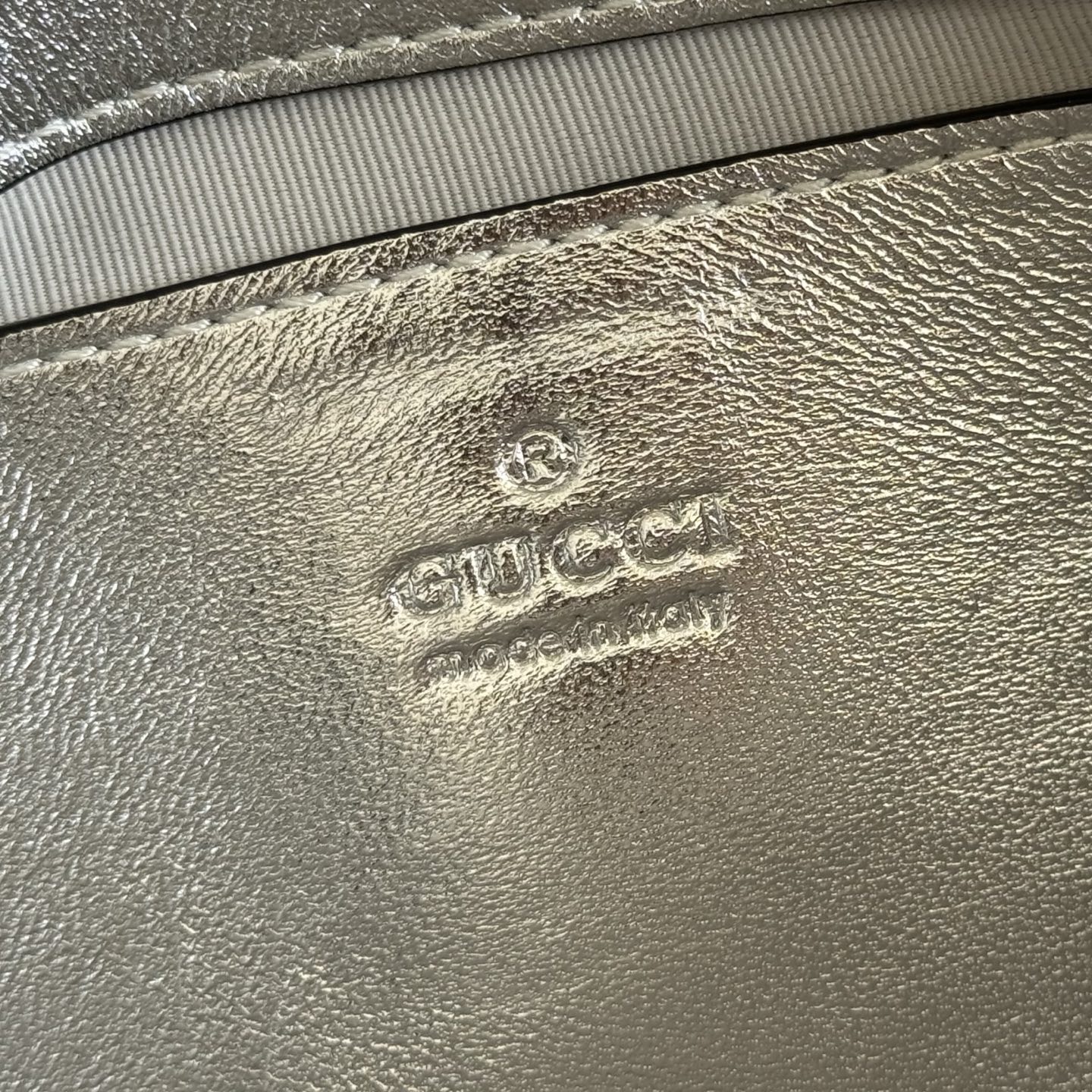 Bagsaaa Gvc*1 GG Marmont small shoulder bag 837280 silver - 22cm