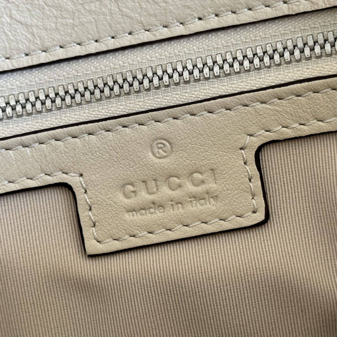 Bagsaaa Gvc*1 GG Marmont medium shoulder bag 850676 ivory - 31cm