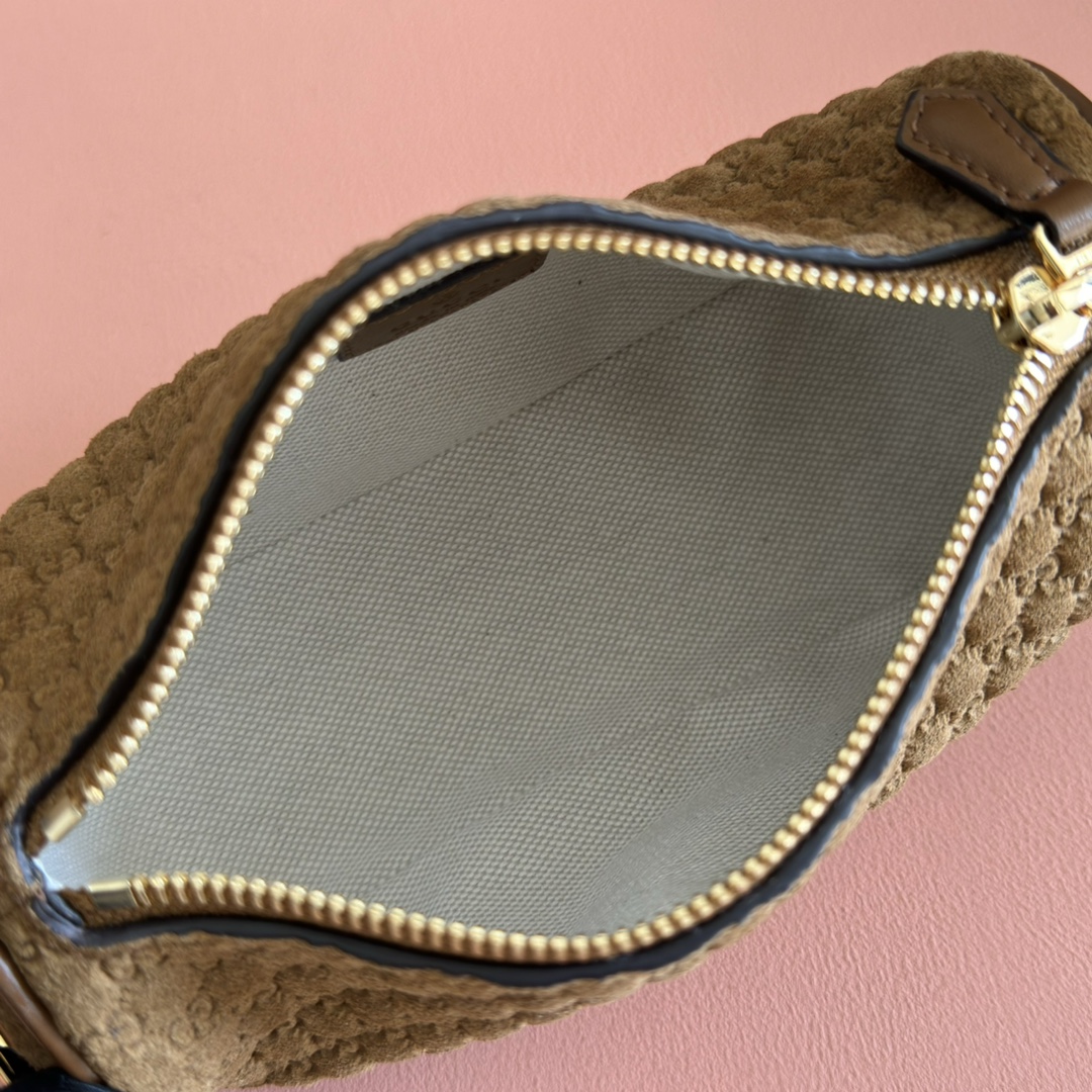 Bagsaaa Gvc*1 Half Horsebit mini bag 860784 brown suede - 19cm