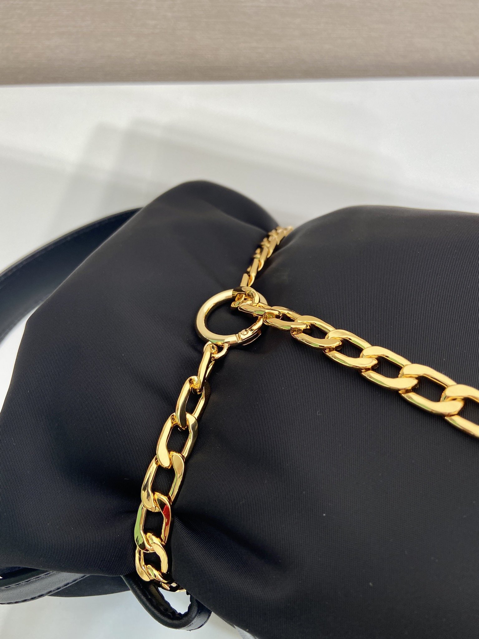 Bagsaaa Pra*a Petit Sac Noir mini bucket bag black - 20cm